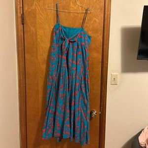 Super cute tie, back maxi dress from J.Crew size 12